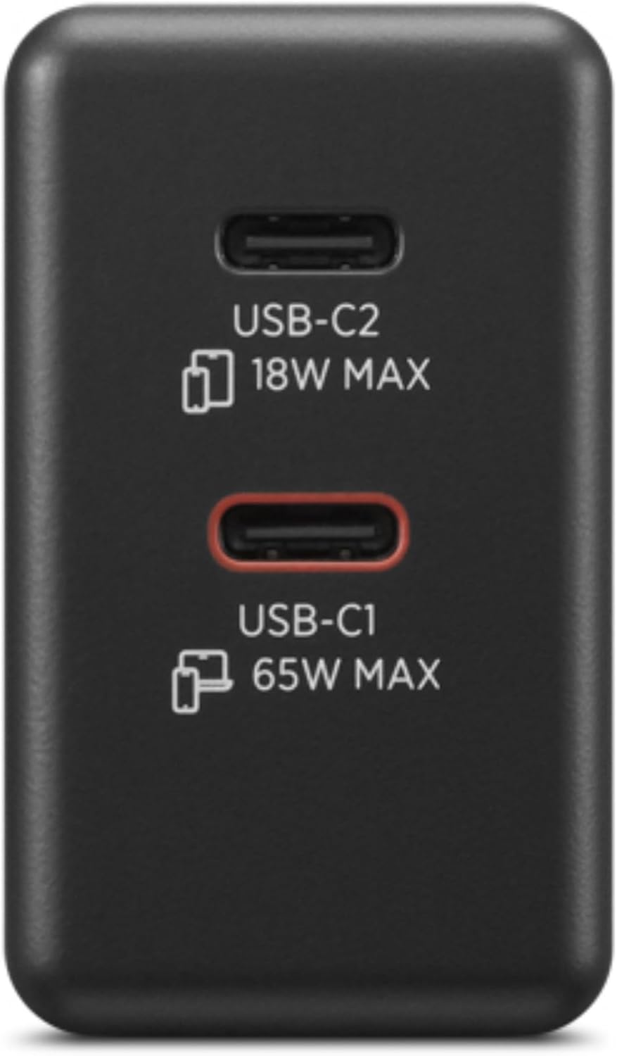 Carregador de Parede LENOVO Dual USB-C 65W GaN com Cabo USB-C 1.5m Preto - Imagem 3