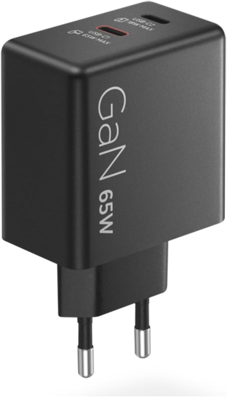 Carregador de Parede LENOVO Dual USB-C 65W GaN com Cabo USB-C 1.5m Preto - Imagem 5