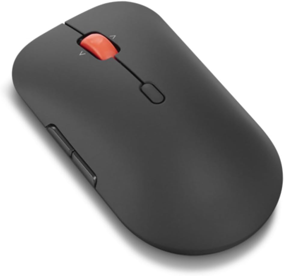 Rato Sem Fios Lenovo Pro Plus 6050 Multimodo Óptico 6 Botões Bluetooth 5.3 2.4GHz Preto Eclipse - Imagem 2
