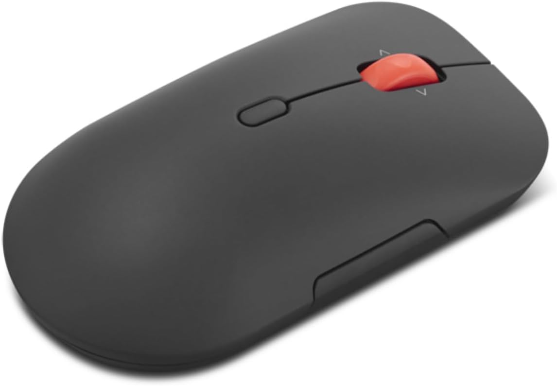 Rato Sem Fios Lenovo Pro Plus 6050 Multimodo Óptico 6 Botões Bluetooth 5.3 2.4GHz Preto Eclipse - Imagem 9