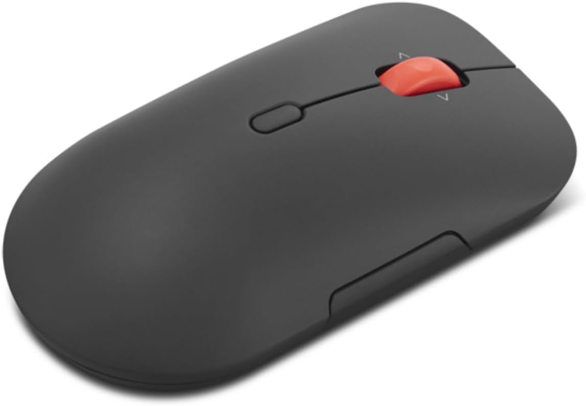 Rato Sem Fios Lenovo Pro Plus 6050 Multimodo Óptico 6 Botões Bluetooth 5.3 2.4GHz Preto Eclipse - Imagem 4