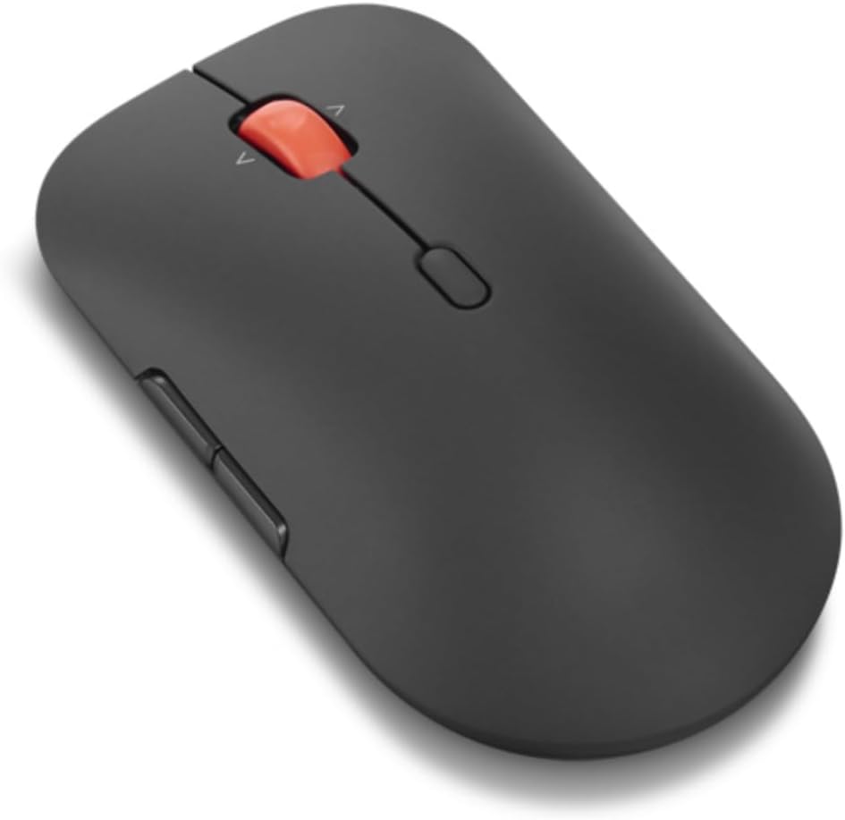 Rato Sem Fios Lenovo Pro Plus 6050 Multimodo Óptico 6 Botões Bluetooth 5.3 2.4GHz Preto Eclipse - Imagem 7