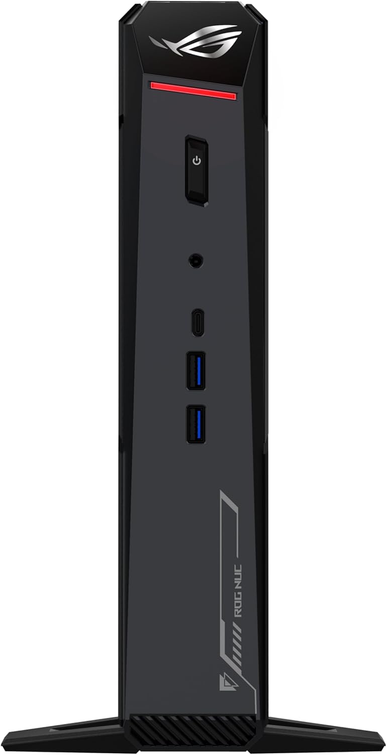 Mini PC Gaming ASUS ROG NUC Intel Core Ultra 9 275HX 32GB RAM 1TB SSD RTX 5070 Wi-Fi 7 Windows 11 Home Preto - Imagem 1