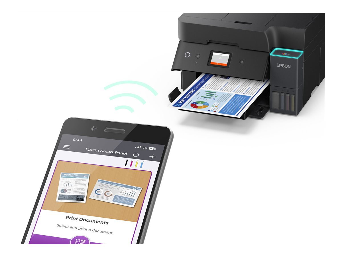 Impressora Multifunções Epson EcoTank ET-4950 A4 Wi-Fi Preto - Imagem 6