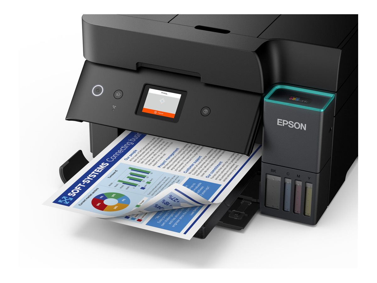 Impressora Multifunções Epson EcoTank ET-4950 A4 Wi-Fi Preto - Imagem 7
