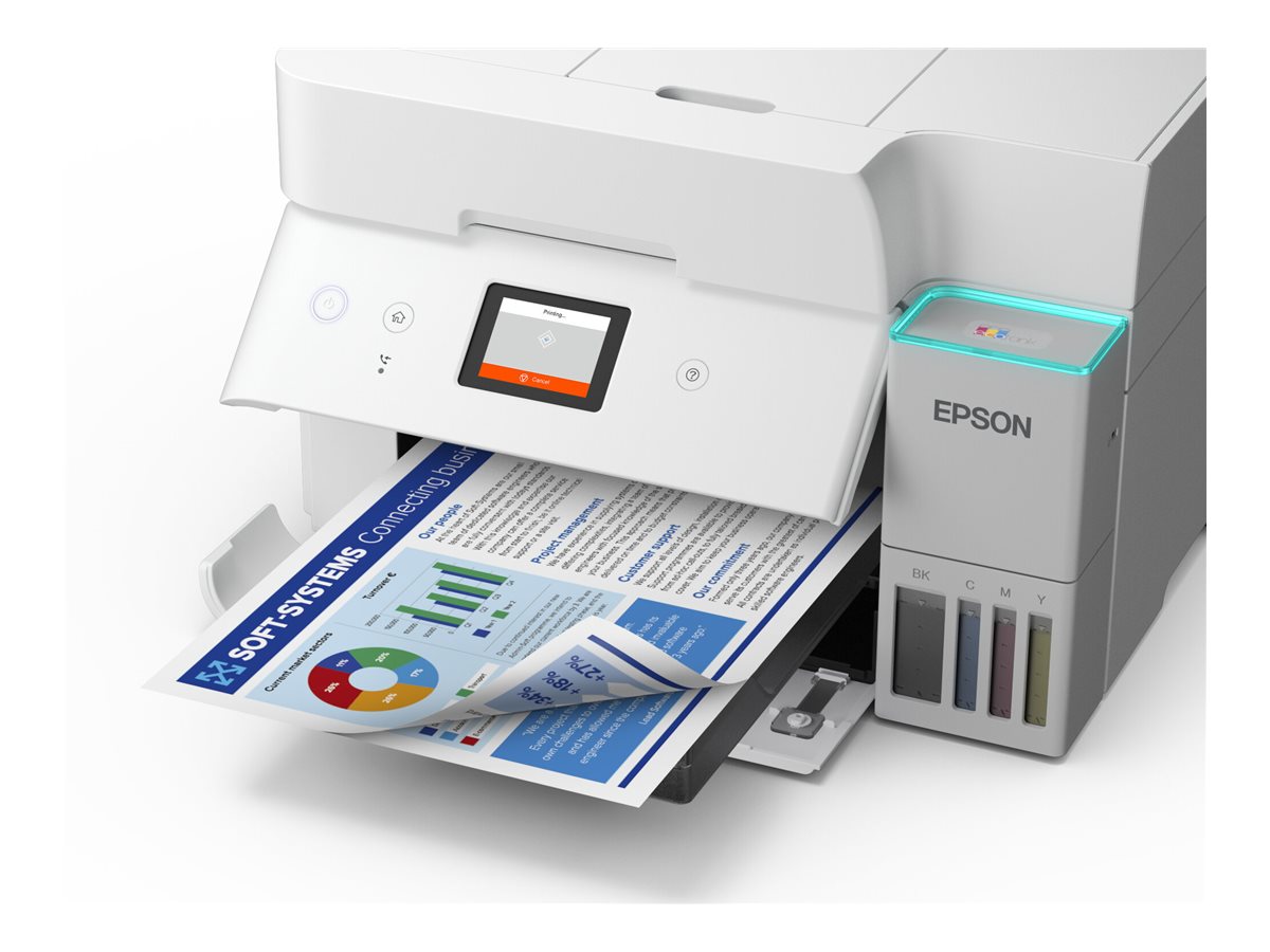 Impressora Multifunções Epson EcoTank ET-4956 A4 Wi-Fi Branco - Imagem 6