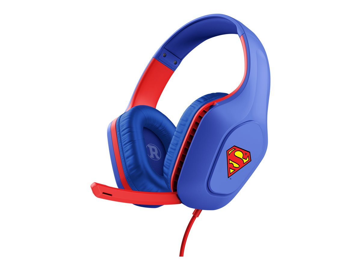 Auscultadores Trust GXT 415SM Zirox Superman Azul Vermelho