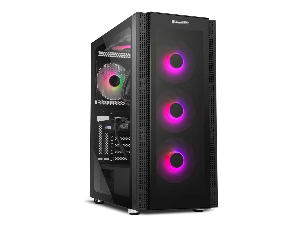 Caixa NOX Hummer HORUS ARGB Vidro Temperado