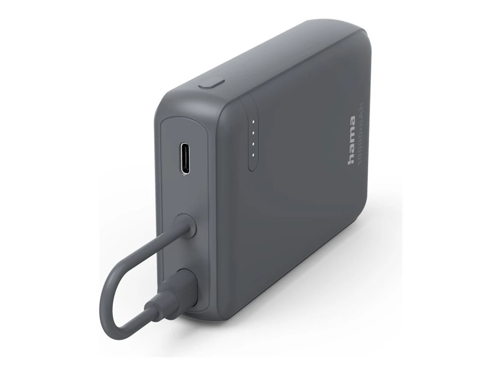 Carregador Portátil Hama Travel 10000 mAh Carga Rápida USB-C Antracite