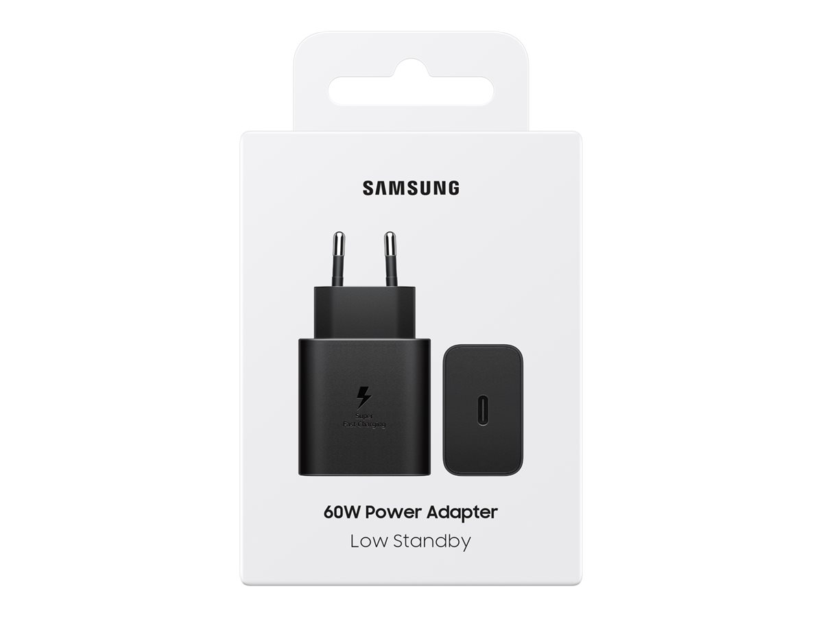 Carregador de Parede Samsung EP-T6010 60W USB-C PD 3.1 PPS Preto sem Cabo