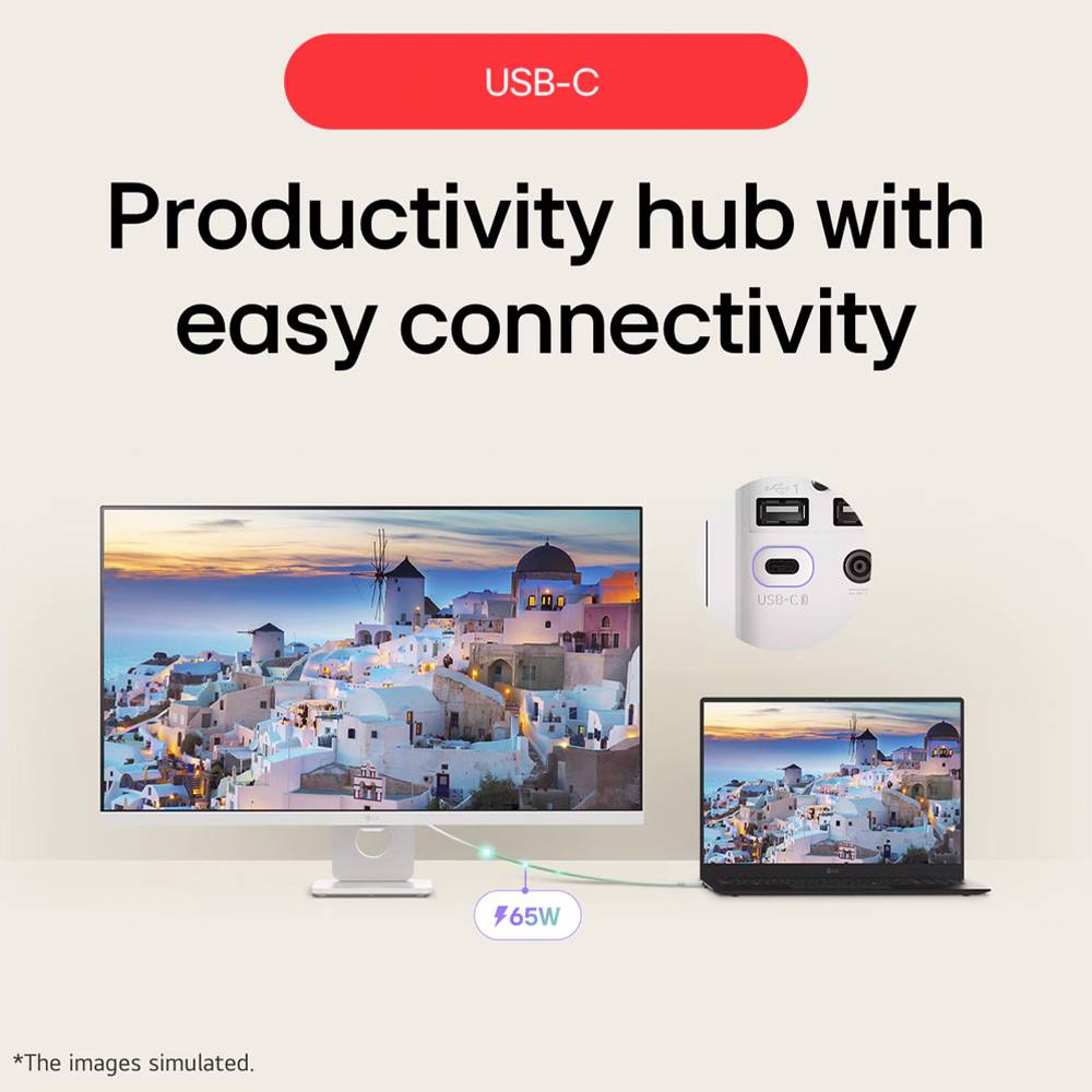 Smart Monitor LG 32U721SA-W 31.5" UHD IPS WebOS USB-C PD 65W Branco - Imagem 2