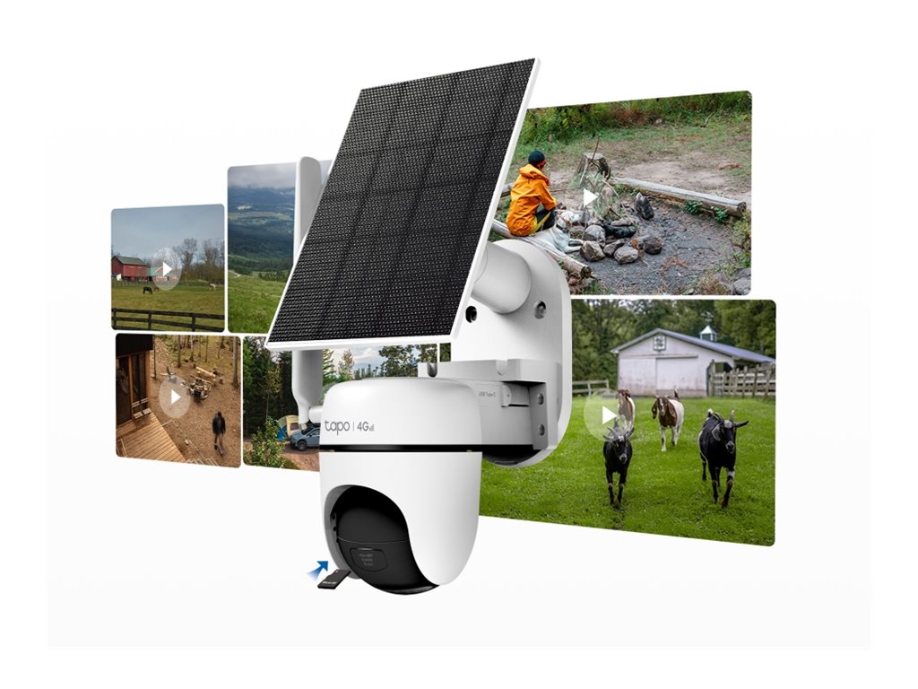 Kit Câmara Segurança Tapo C615G Solar 4G/LTE 2K Exterior Rotação - Imagem 8