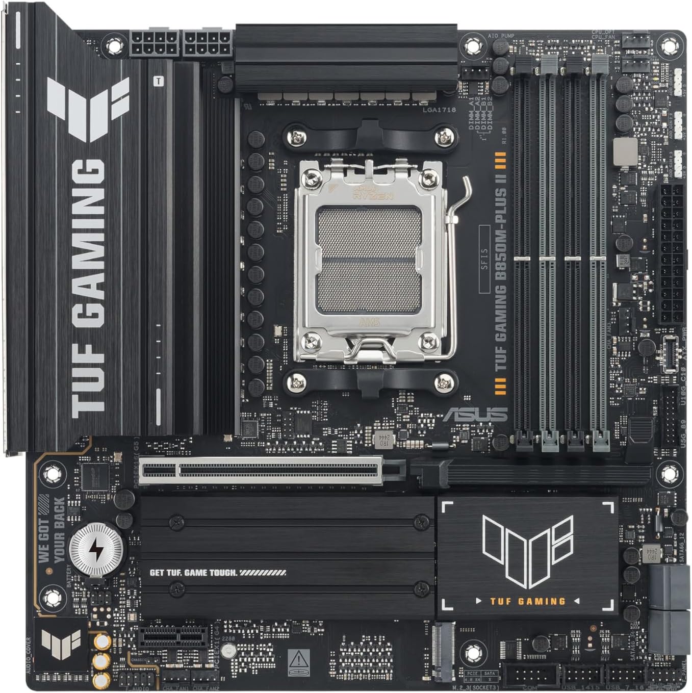Motherboard ASUS TUF GAMING B850M-PLUS II Micro-ATX Socket AM5 AMD B850 DDR5 PCIe 5.0 3x M.2 2.5Gb LAN