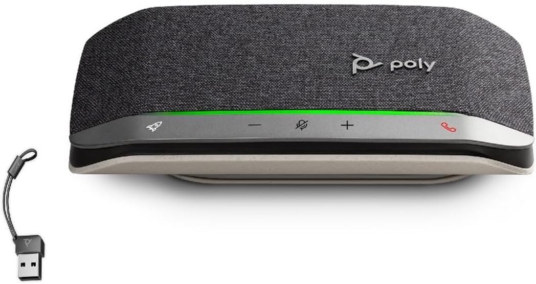 Alta-voz Inteligente HP Poly Sync 20 Bluetooth USB-A/USB-C 20h Autonomia Preto Certificação Zoom