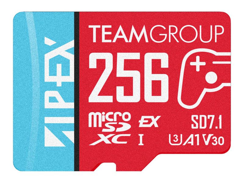 Cartão MicroSDXC Team Apex 256 GB A1 V30 U3 - Imagem 1
