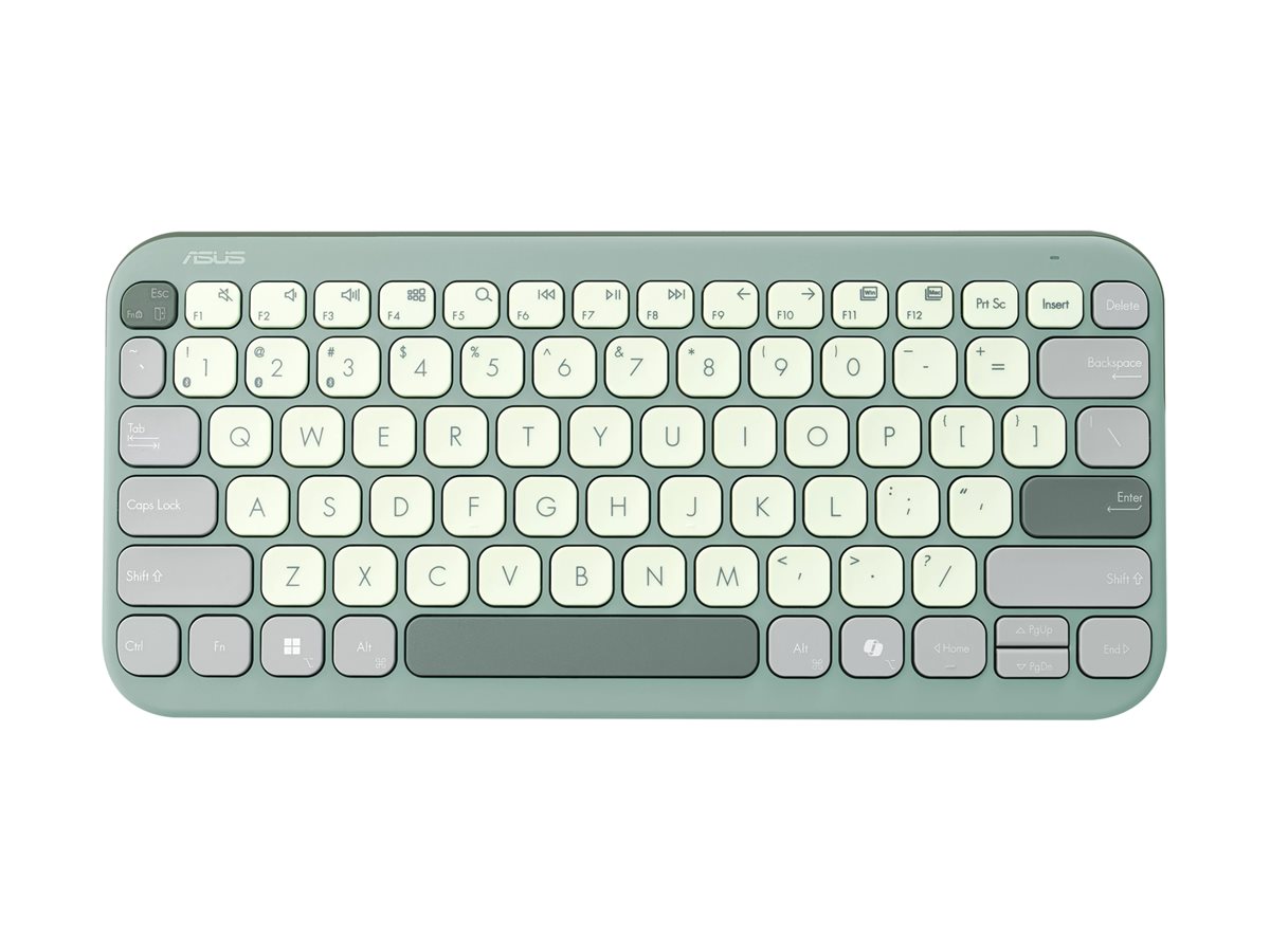 Teclado ASUS Marshmallow KW100 Compacto Sem Fios Bluetooth Português Latte Chá Verde - Imagem 5