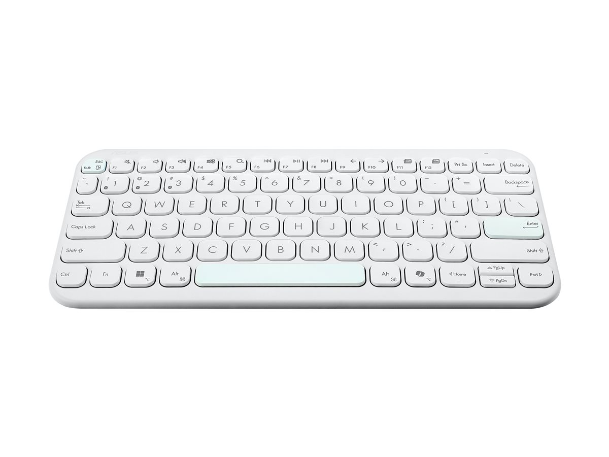 Teclado ASUS Marshmallow KW100 75% Sem Fios Bluetooth PT Branco Iridescente - Imagem 4