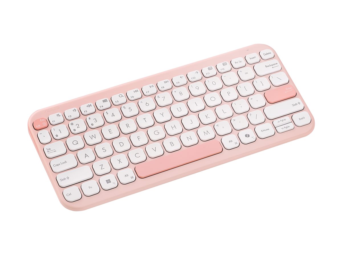 Teclado ASUS Marshmallow KW100 75% Sem Fios Português Argila Rosa - Imagem 5