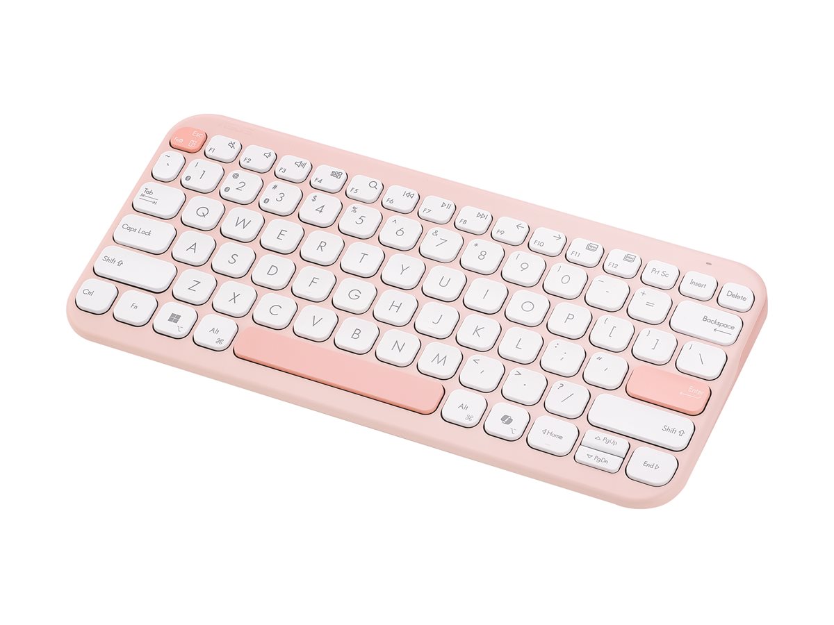 Teclado ASUS Marshmallow KW100 75% Sem Fios Português Argila Rosa - Imagem 6