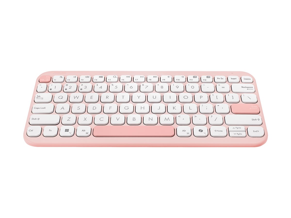 Teclado ASUS Marshmallow KW100 75% Sem Fios Português Argila Rosa - Imagem 3