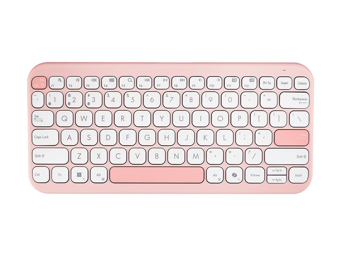 Teclado ASUS Marshmallow KW100 75% Sem Fios Português Argila Rosa - Imagem 2