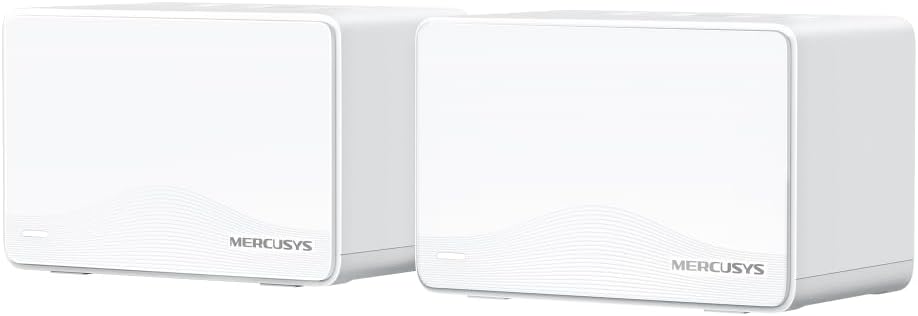 Sistema Mesh Wi-Fi 7 TP-LINK Mercusys Halo H25BE BE3600 Dual-Band 2 Unidades Cobertura 460m² Rede 1GbE Branco