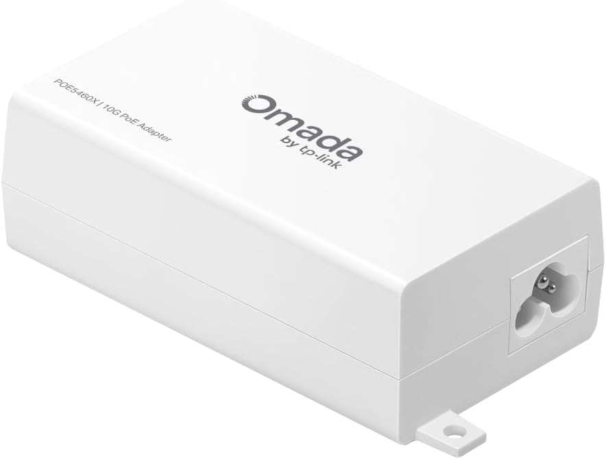 Injetor PoE Passivo TP-LINK Omada POE5460X 10G 54V 60W com Kit de Montagem de Parede Preto - Imagem 2