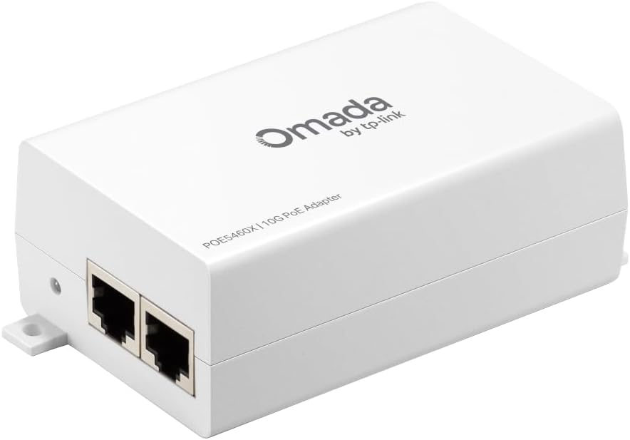 Injetor PoE Passivo TP-LINK Omada POE5460X 10G 54V 60W com Kit de Montagem de Parede Preto - Imagem 3