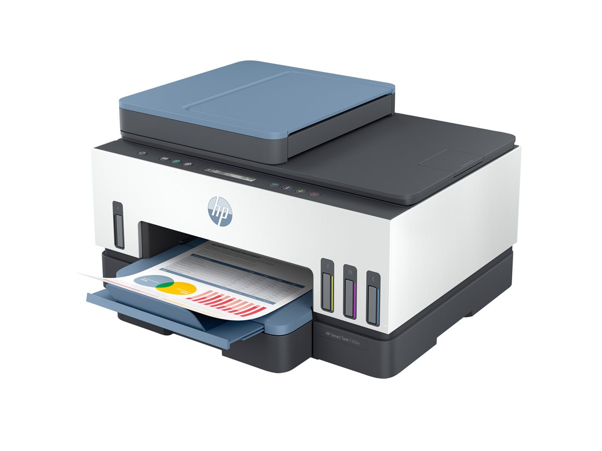 Impressora Multifunções HP Smart Tank 7308 Jacto de Tinta a Cores A4 15ppm Wi-Fi Ethernet USB 250 Folhas Branca e Cinza - Imagem 6
