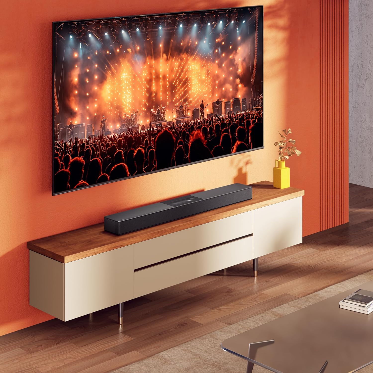Barra de Som Hisense HS2000 Canal 2.1 Bluetooth USB HDMI ARC com Kit de Montagem na Parede Preto - Imagem 8