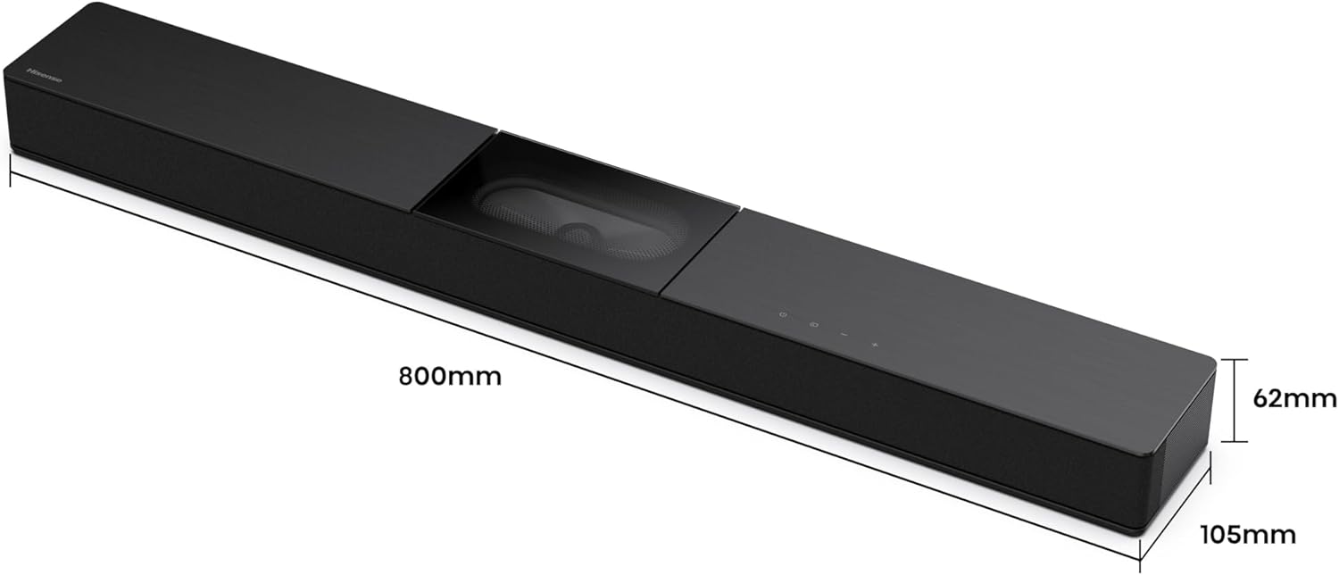 Barra de Som Hisense HS2000 Canal 2.1 Bluetooth USB HDMI ARC com Kit de Montagem na Parede Preto - Imagem 4