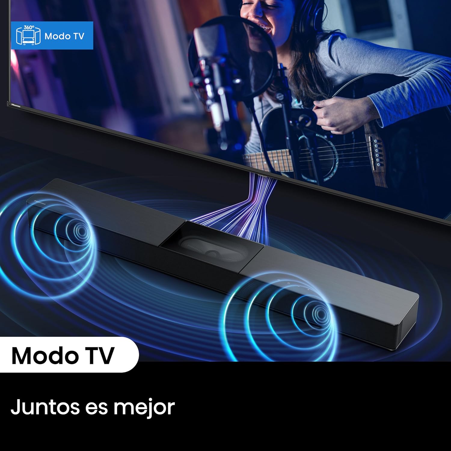Barra de Som Hisense HS2000 Canal 2.1 Bluetooth USB HDMI ARC com Kit de Montagem na Parede Preto - Imagem 14