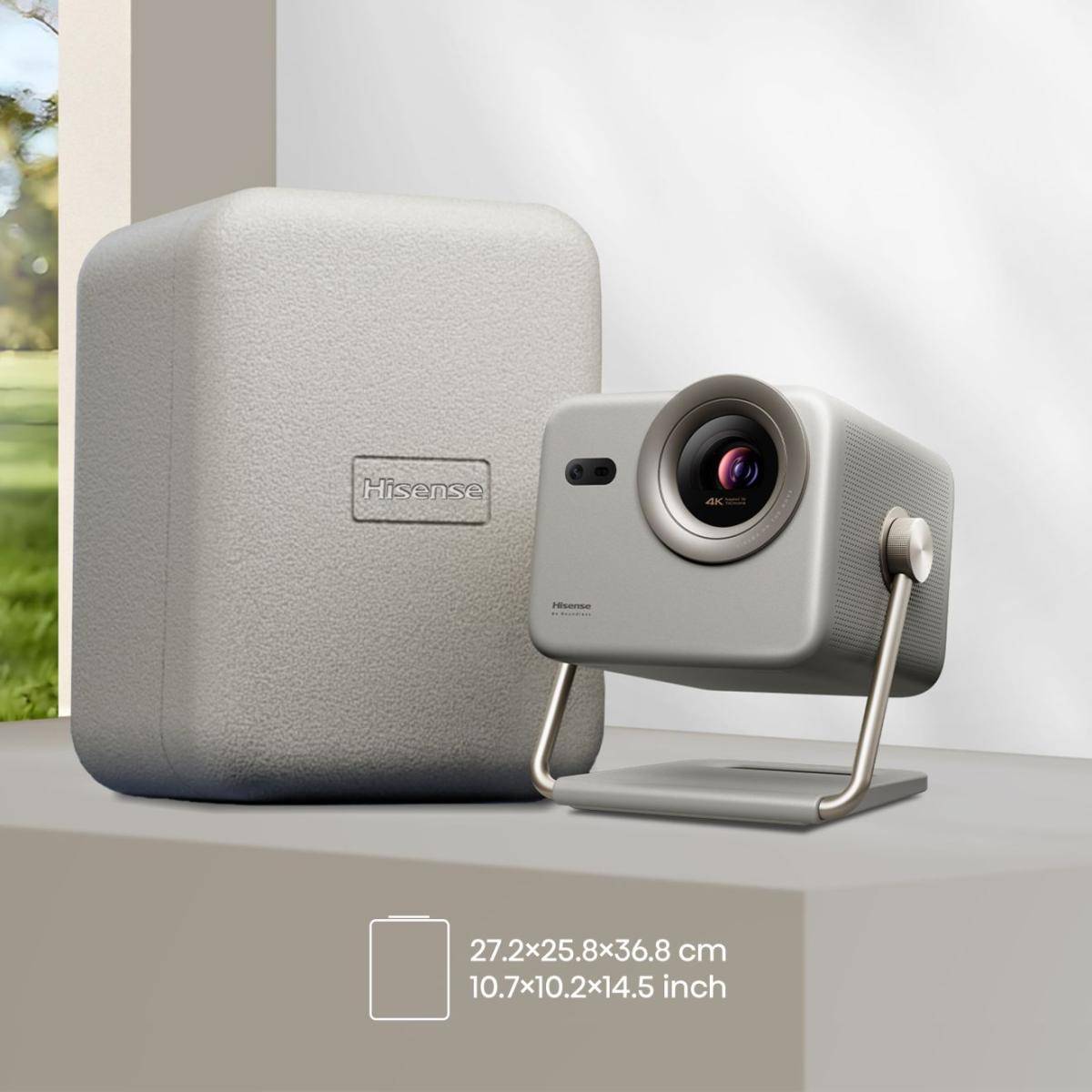 Mini Projetor Laser HISENSE M2 Pro 4K DLP 3D 1300 Lumens ANSI Wi-Fi Bluetooth AirPlay Cinza - Imagem 11