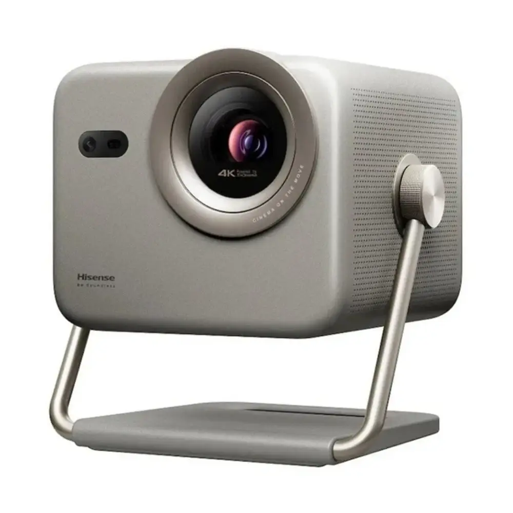 Mini Projetor Laser HISENSE M2 Pro 4K DLP 3D 1300 Lumens ANSI Wi-Fi Bluetooth AirPlay Cinza