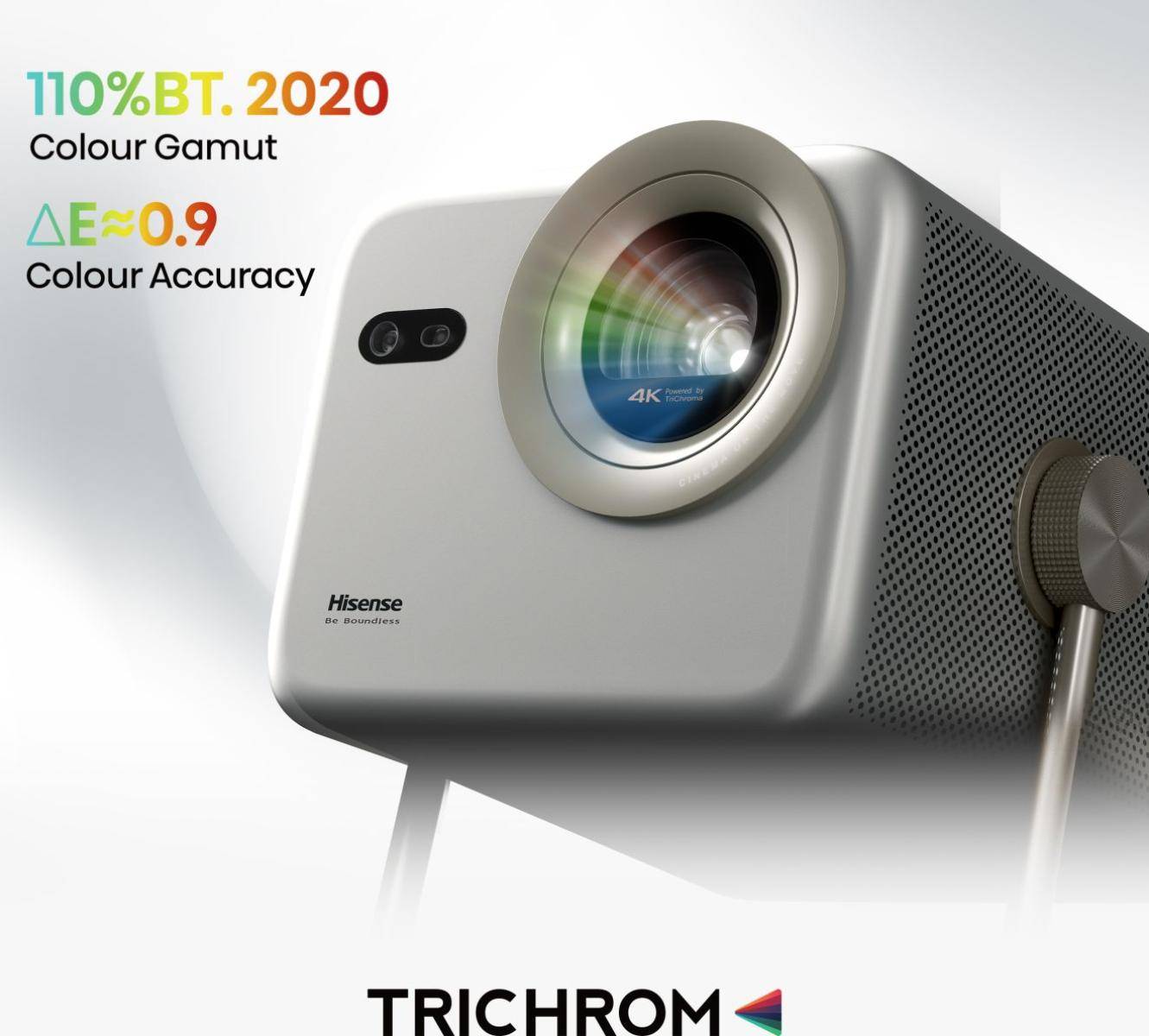 Mini Projetor Laser HISENSE M2 Pro 4K DLP 3D 1300 Lumens ANSI Wi-Fi Bluetooth AirPlay Cinza - Imagem 6