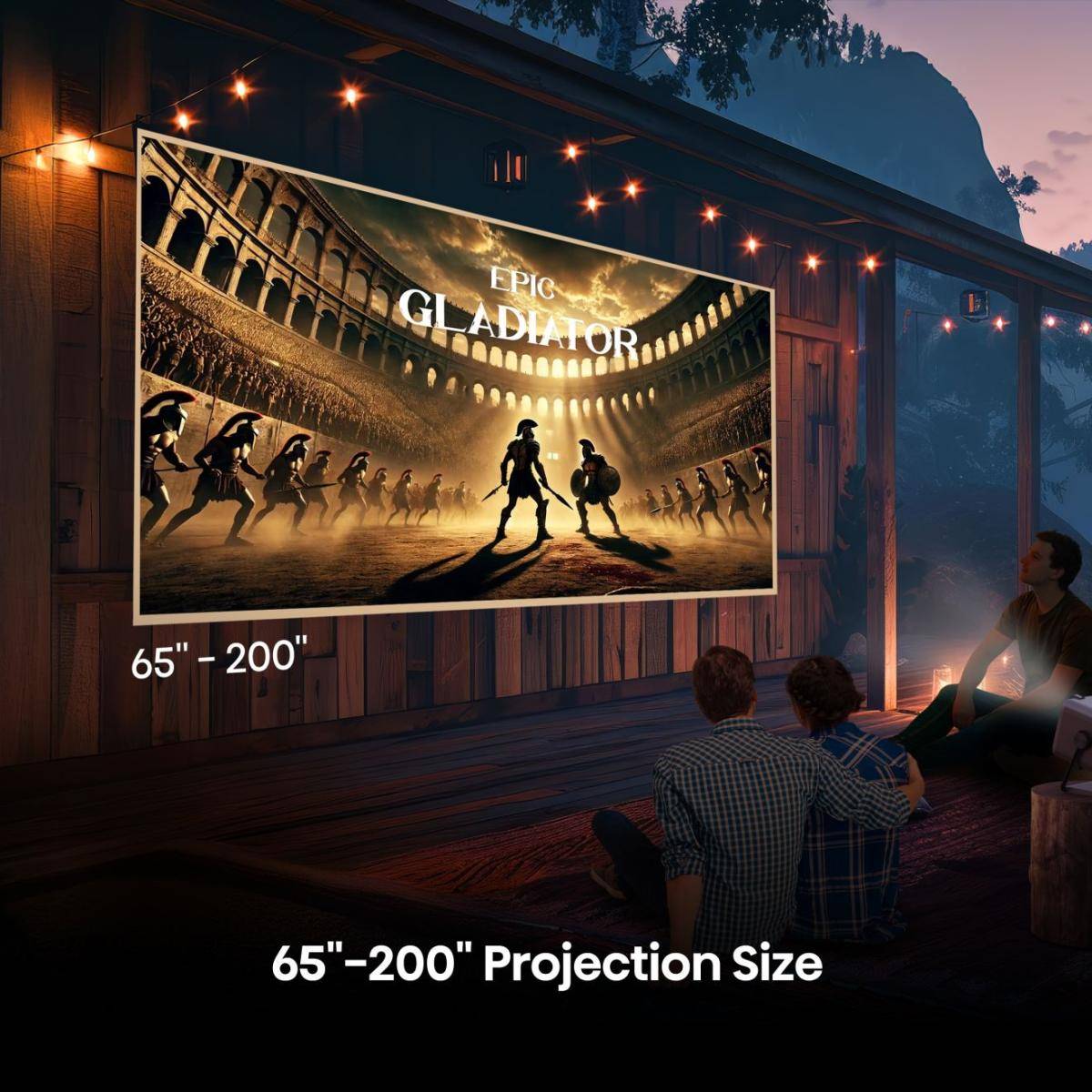 Mini Projetor Laser HISENSE M2 Pro 4K DLP 3D 1300 Lumens ANSI Wi-Fi Bluetooth AirPlay Cinza - Imagem 9