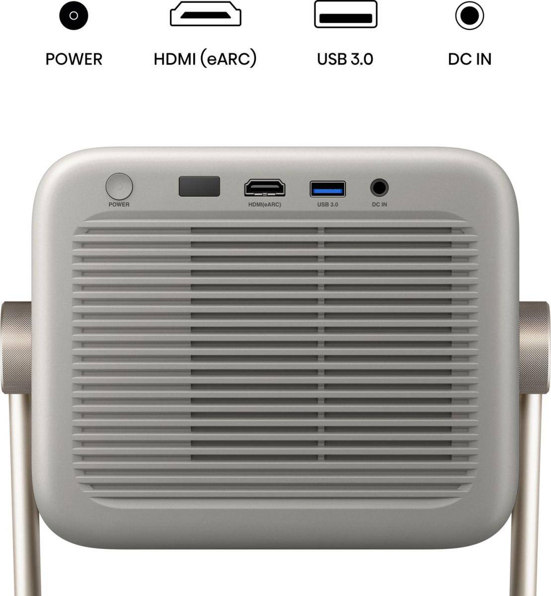 Mini Projetor Laser HISENSE M2 Pro 4K DLP 3D 1300 Lumens ANSI Wi-Fi Bluetooth AirPlay Cinza - Imagem 12