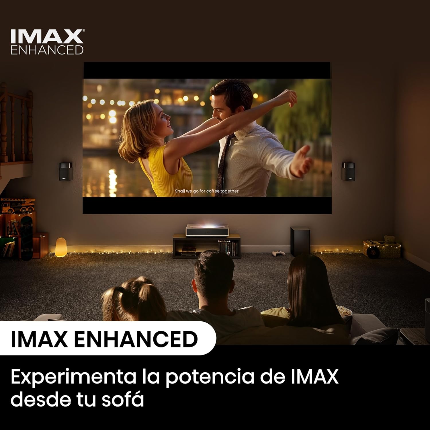 Projetor Laser Cinema Hisense TriChroma PT1 4K DLP 3D 2500 Lumens Ultra Curta Distância Wi-Fi Cinza Metálico - Imagem 7