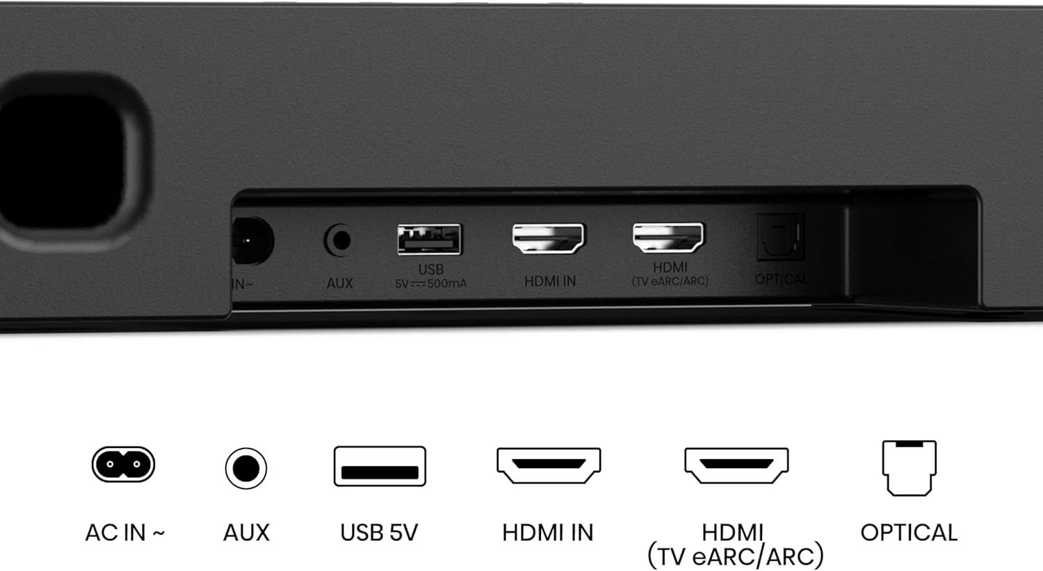Sistema de Som Soundbar Hisense AX5140Q Canal 5.1.4 Surround Sem Fios Bluetooth HDMI USB Preto - Imagem 11
