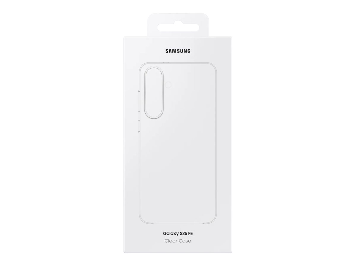 Capa Protetora Samsung Clear Cover para Galaxy S25 FE Transparente Anti-dedadas e Anti-riscos - Imagem 1