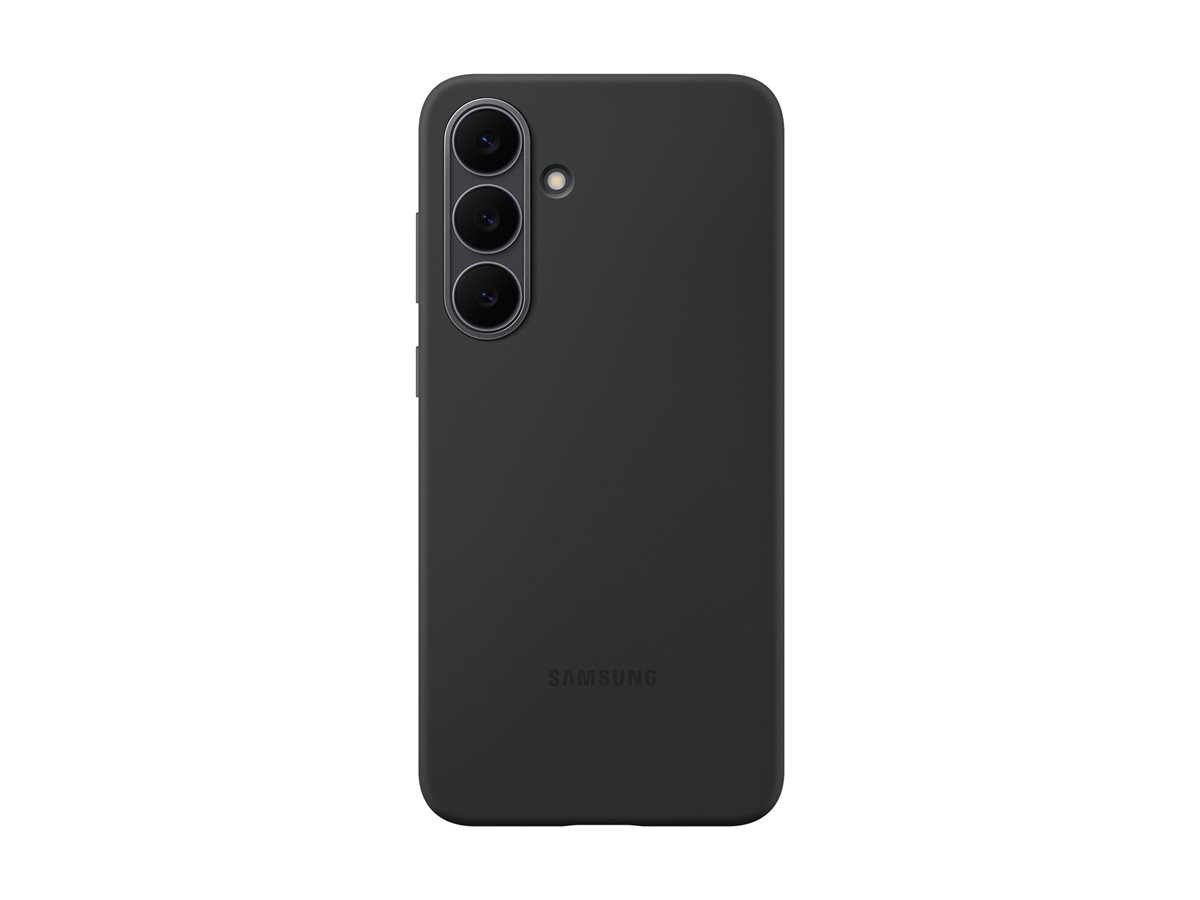 Capa de Silicone Samsung Galaxy S25 FE com Revestimento em Microfibra e Toque Macio Preto - Imagem 5