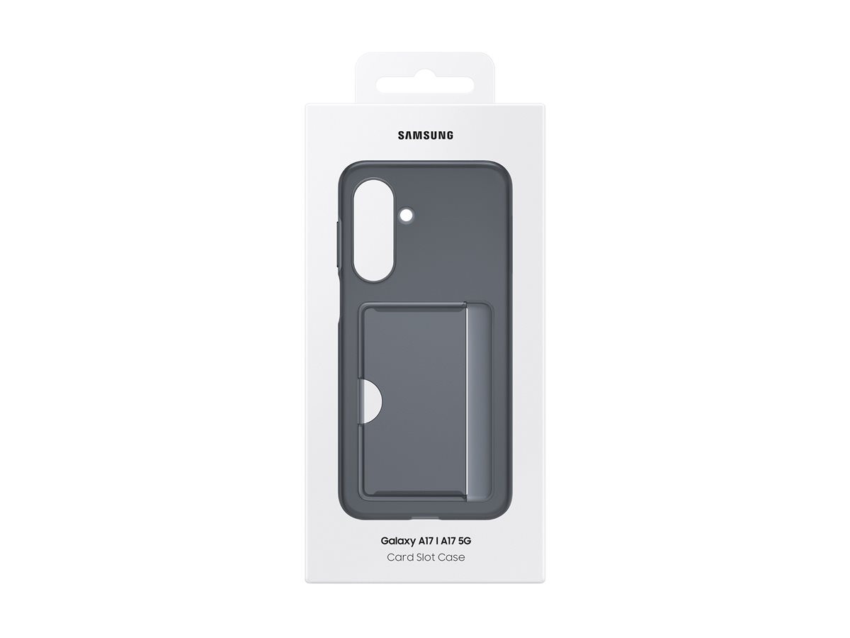 Capa com Porta-cartões Samsung Card Slot Case para Galaxy A17 / A17 5G Preto EF-OA176