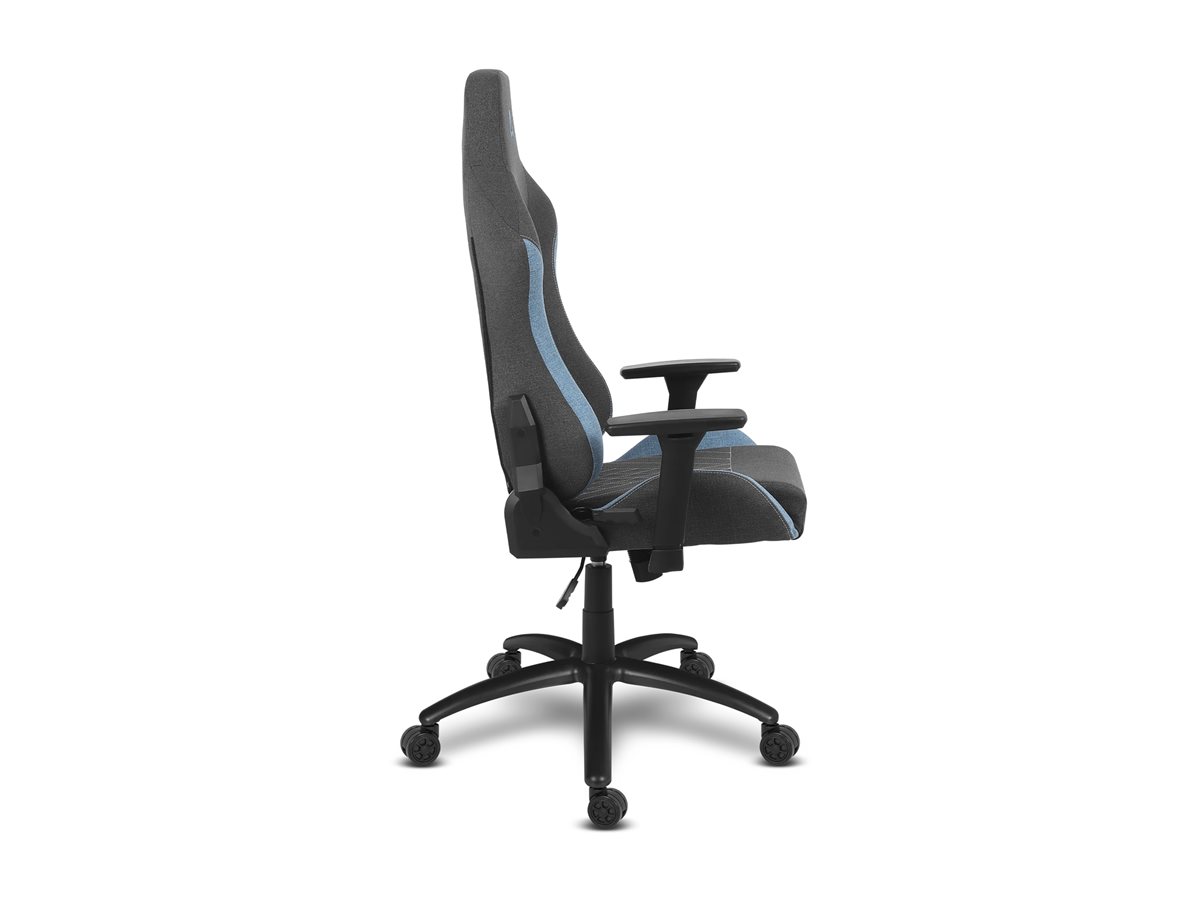 Cadeira Gaming Alpha Gamer Gaia V2 Tecido com Almofadas Magnéticas Carga Máxima 150kg Cinza Escuro e Azul