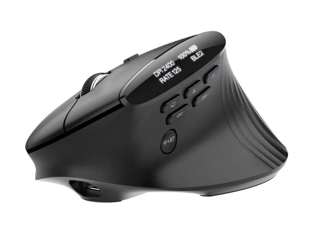 Rato Vertical Ergonómico Acer Smart Fit Laser 10 Botões Sem Fios Bluetooth 5.0 USB-C Preto - Imagem 6