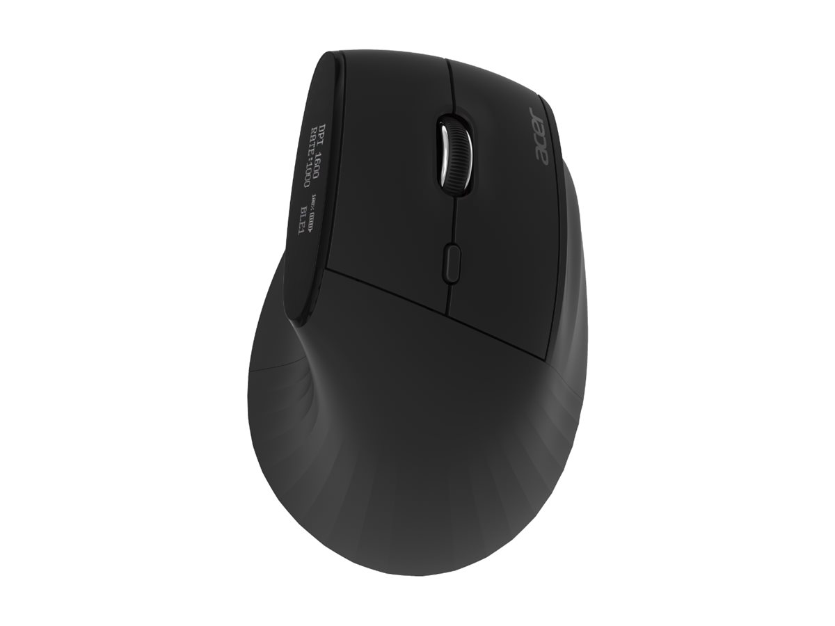 Rato Vertical Ergonómico Acer Smart Fit Laser 10 Botões Sem Fios Bluetooth 5.0 USB-C Preto - Imagem 4