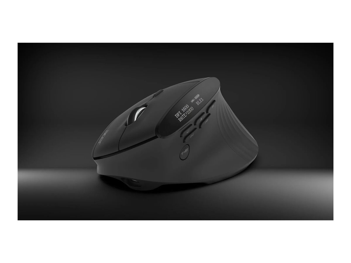 Rato Vertical Ergonómico Acer Smart Fit Laser 10 Botões Sem Fios Bluetooth 5.0 USB-C Preto - Imagem 9