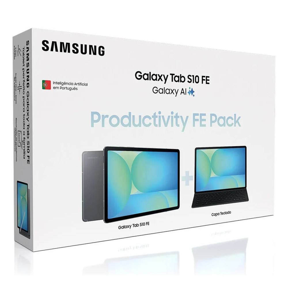 Tablet Samsung S10 FE 128GB WiFi + Capa Teclado Preto - Imagem 1