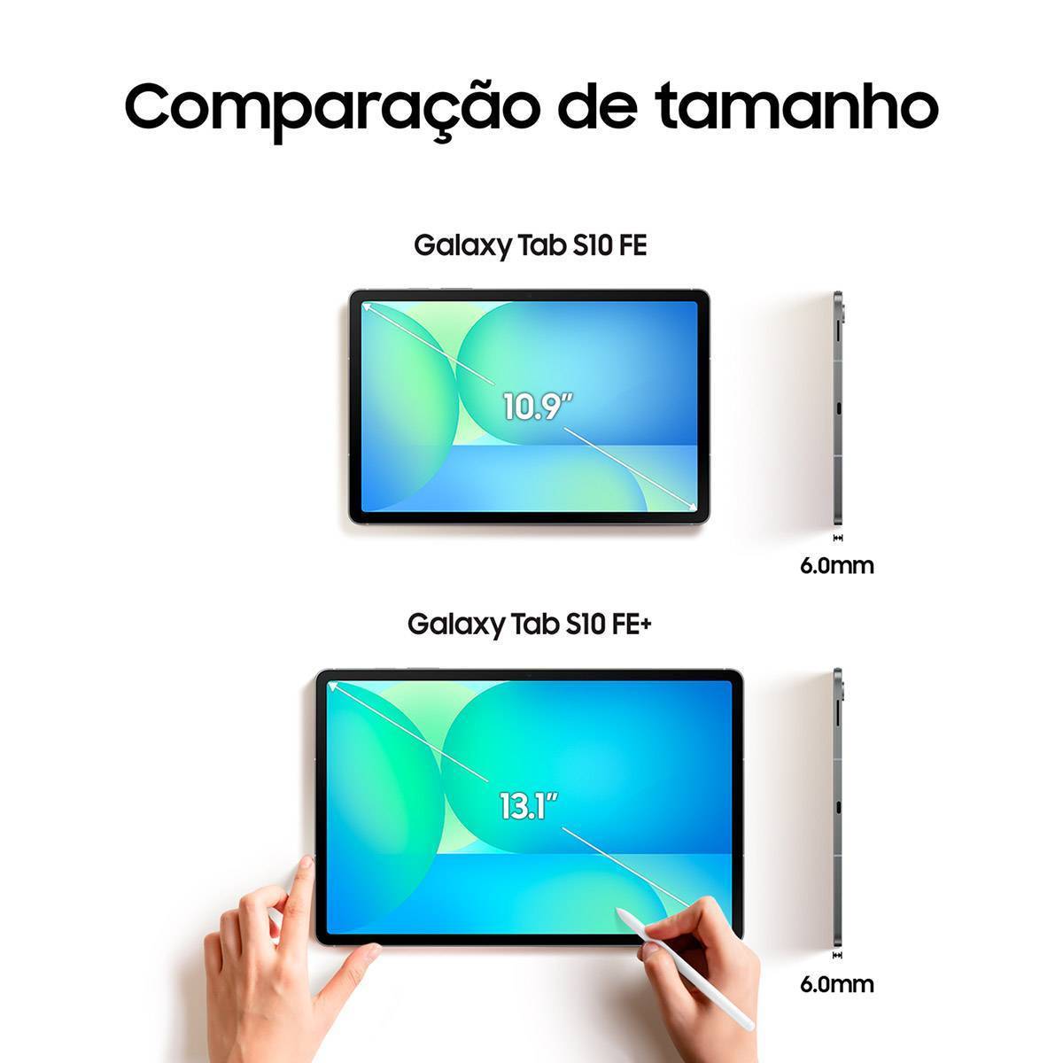 Tablet Samsung S10 FE 128GB WiFi + Capa Teclado Preto - Imagem 7