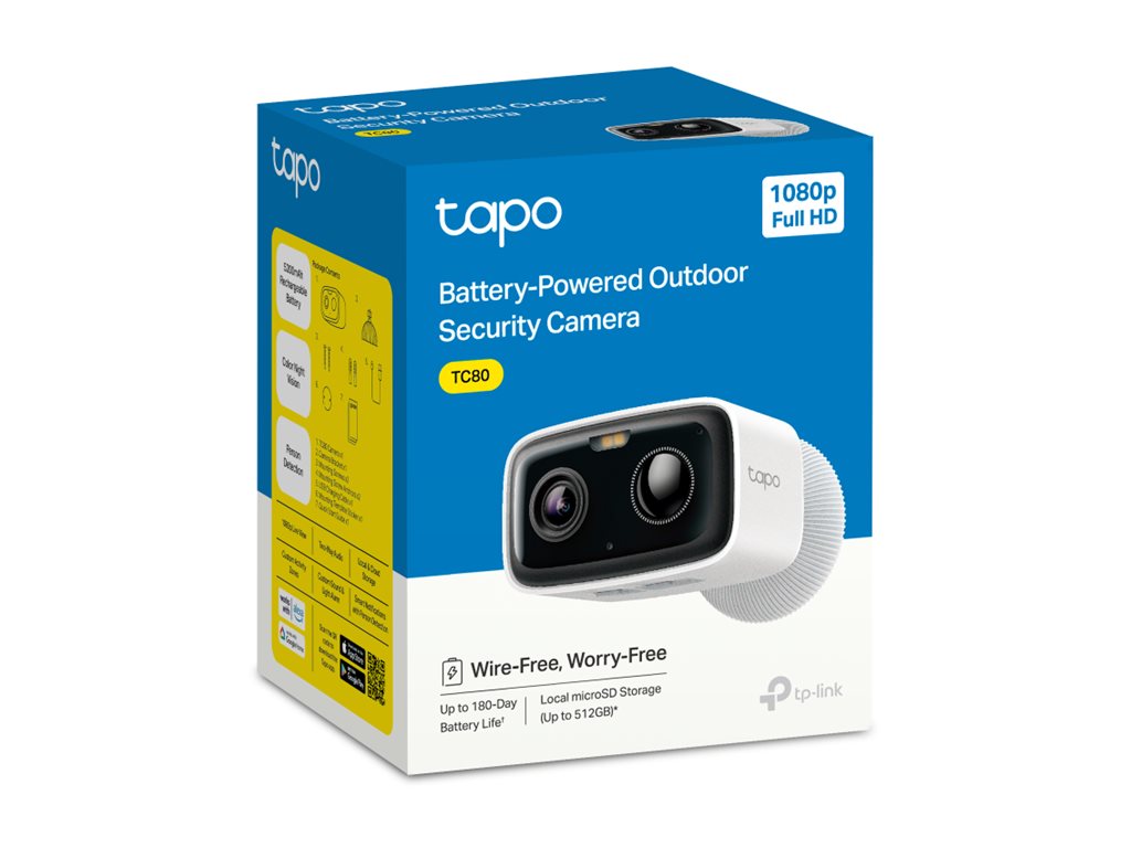 Câmara de Segurança Tapo TC80 V1 Exterior 1080p Wi-Fi Áudio