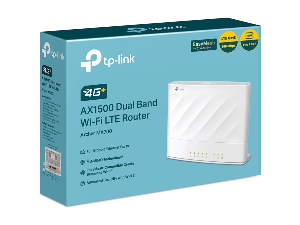 Roteador TP-Link Archer MX700 Wi-Fi 6 Dual Band 4G